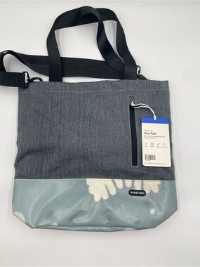Rareform Cora Tote Laptop Bag - Grey with Light Blue Accent
